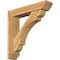 Ekena Millwork Olympic Slat Rough Sawn Bracket w/ Offset Brace, Western Red Cedar, 6"W x 28"D x 28"H BKT0604X28X28OLY06RWR - alternate 1